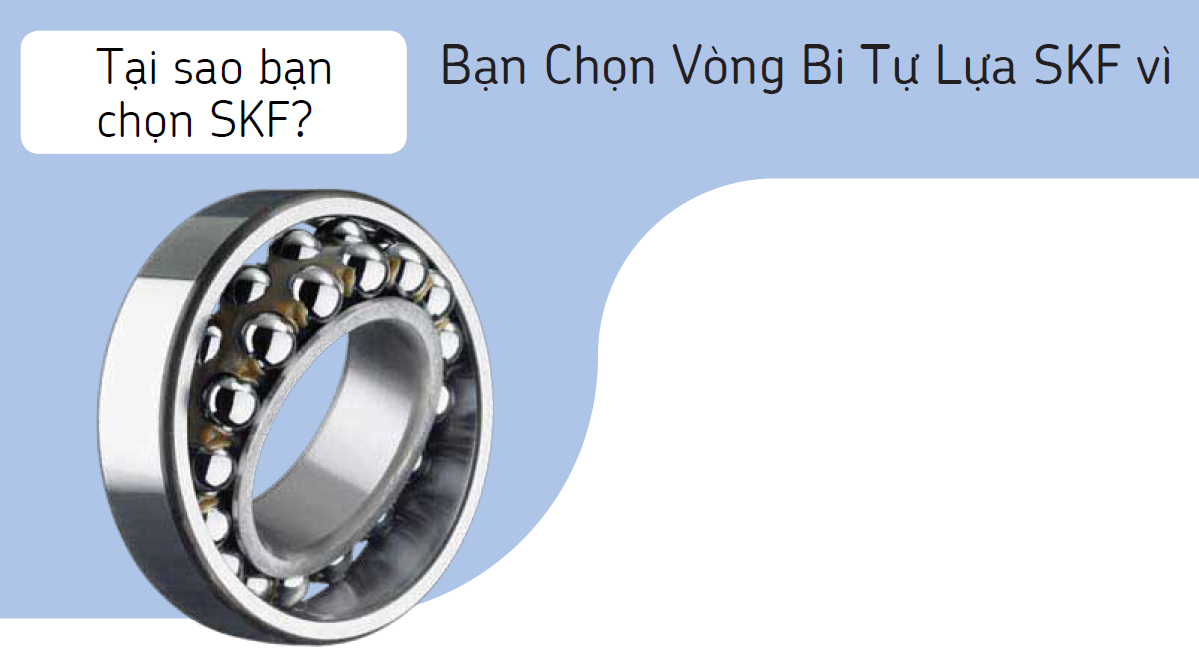 Bạn Chọn Vòng Bi Tự Lựa SKF vì Bạn Chọn Vòng Bi Tự Lựa SKF vì